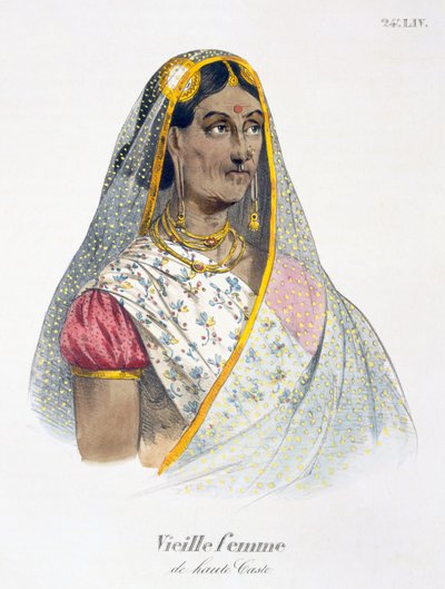 An old woman of high caste by M.E. Burnouf